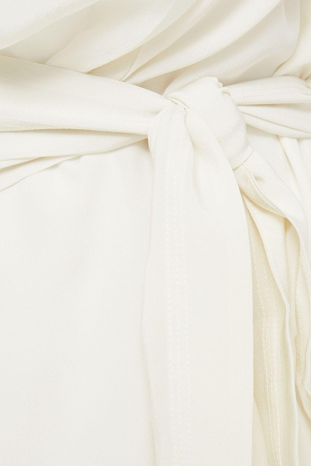 IRO Vauban one-shoulder belted silk crepe de chine dress