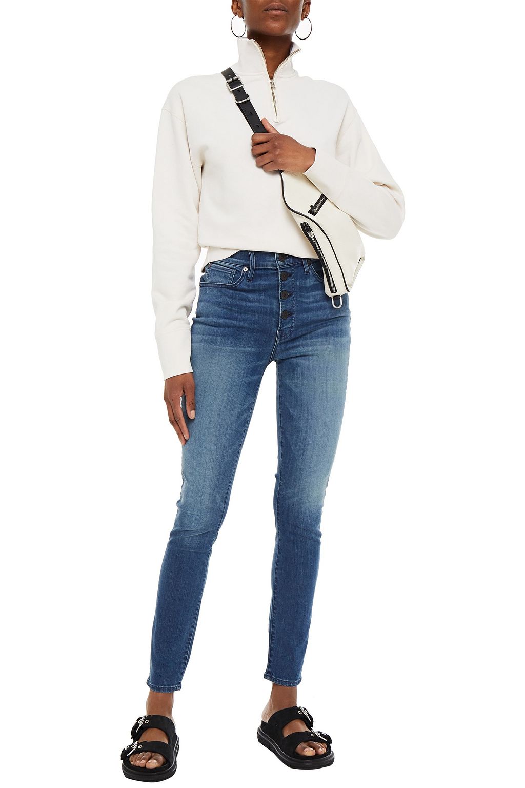 3X1 NYC Poppy faded high-rise skinny jeans