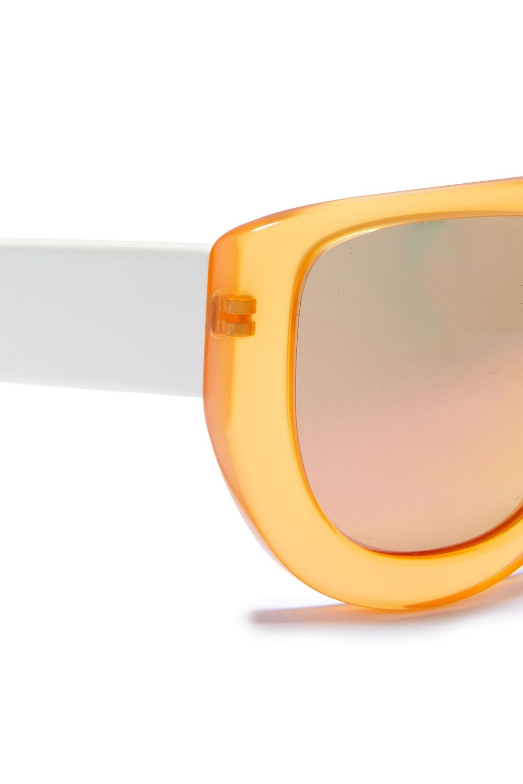 GANNI D-frame acetate mirrored sunglasses