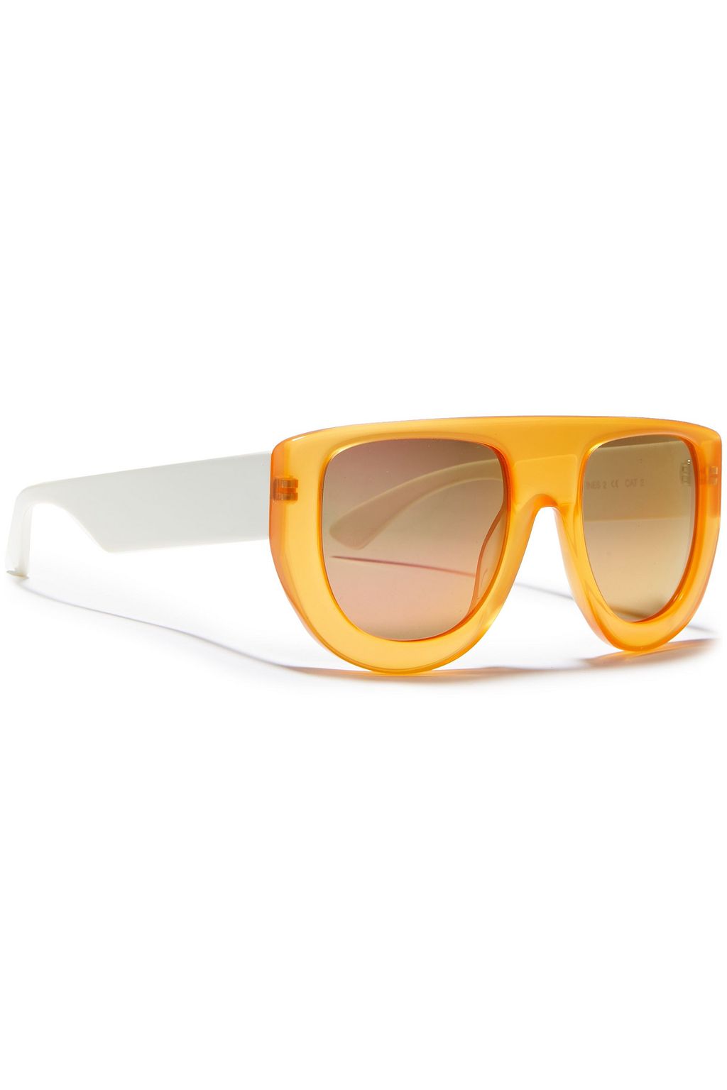 GANNI D-frame acetate mirrored sunglasses