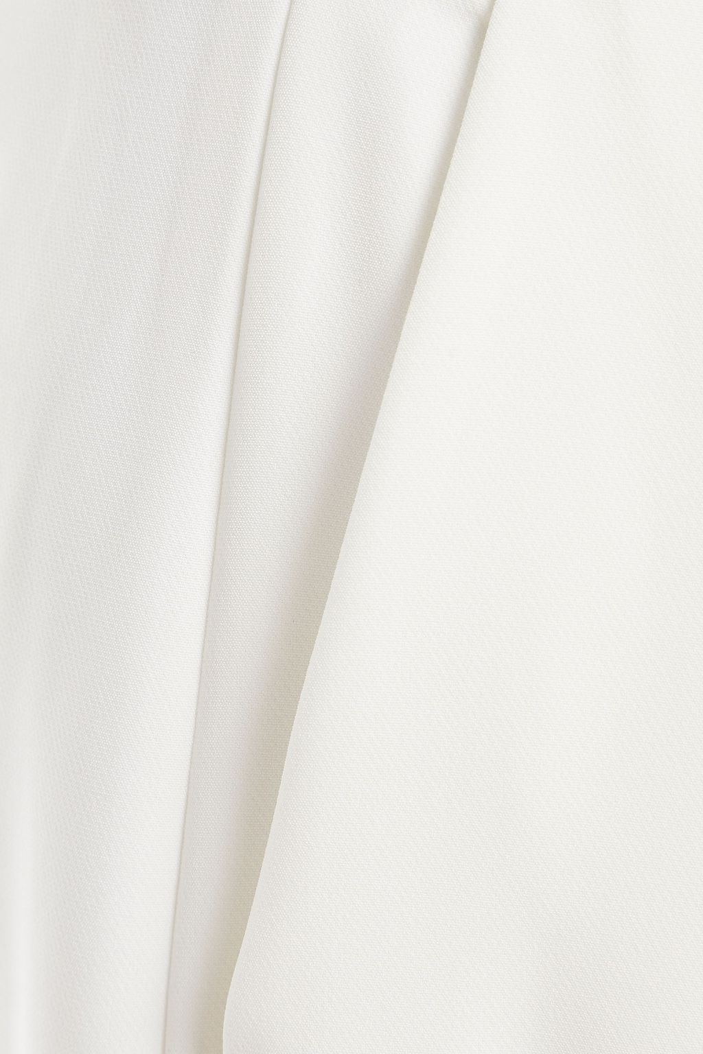 SARA BATTAGLIA Cropped pleated cady wide-leg pants
