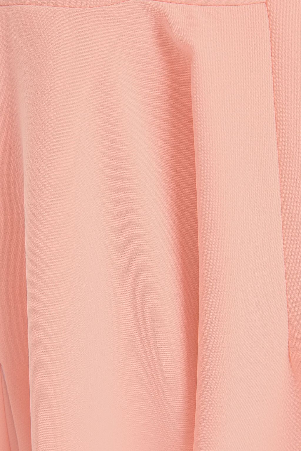 SARA BATTAGLIA Strapless gathered cady midi dress