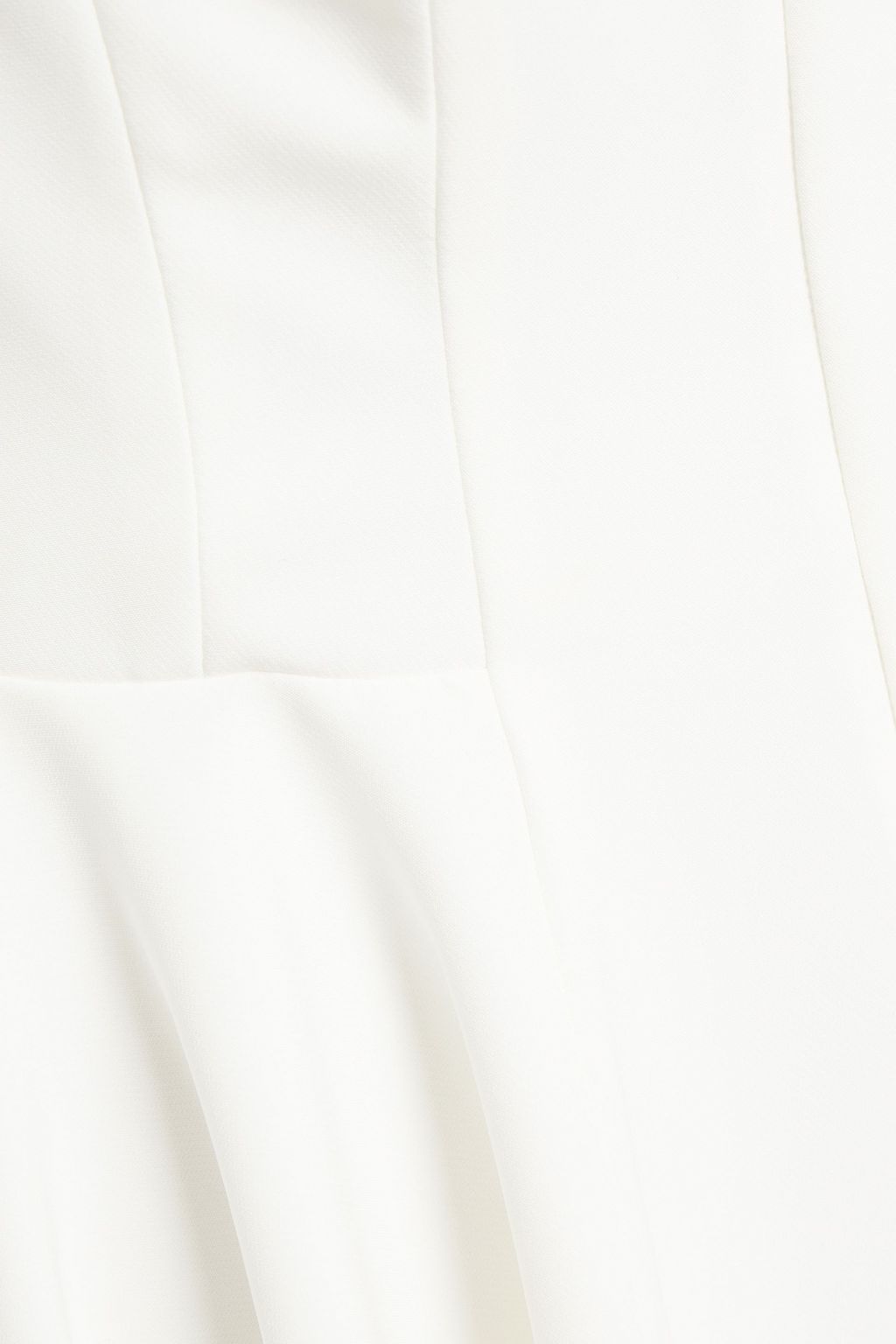 SARA BATTAGLIA Strapless gathered cady midi dress