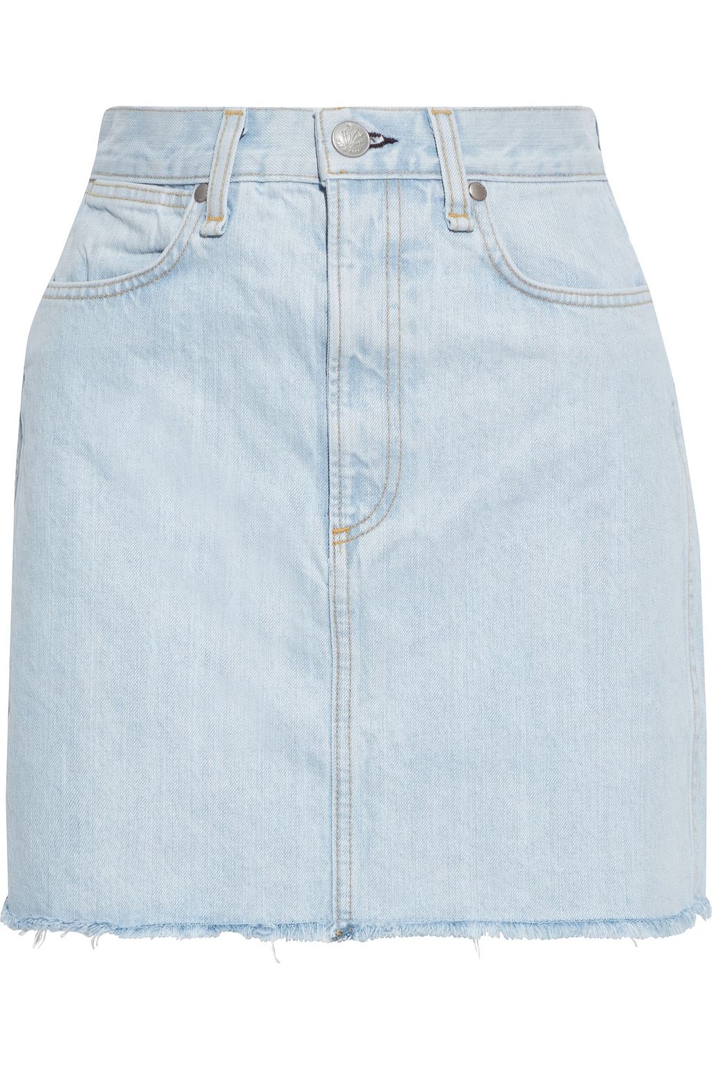 RAG & BONE Moss frayed denim mini skirt | THE OUTNET