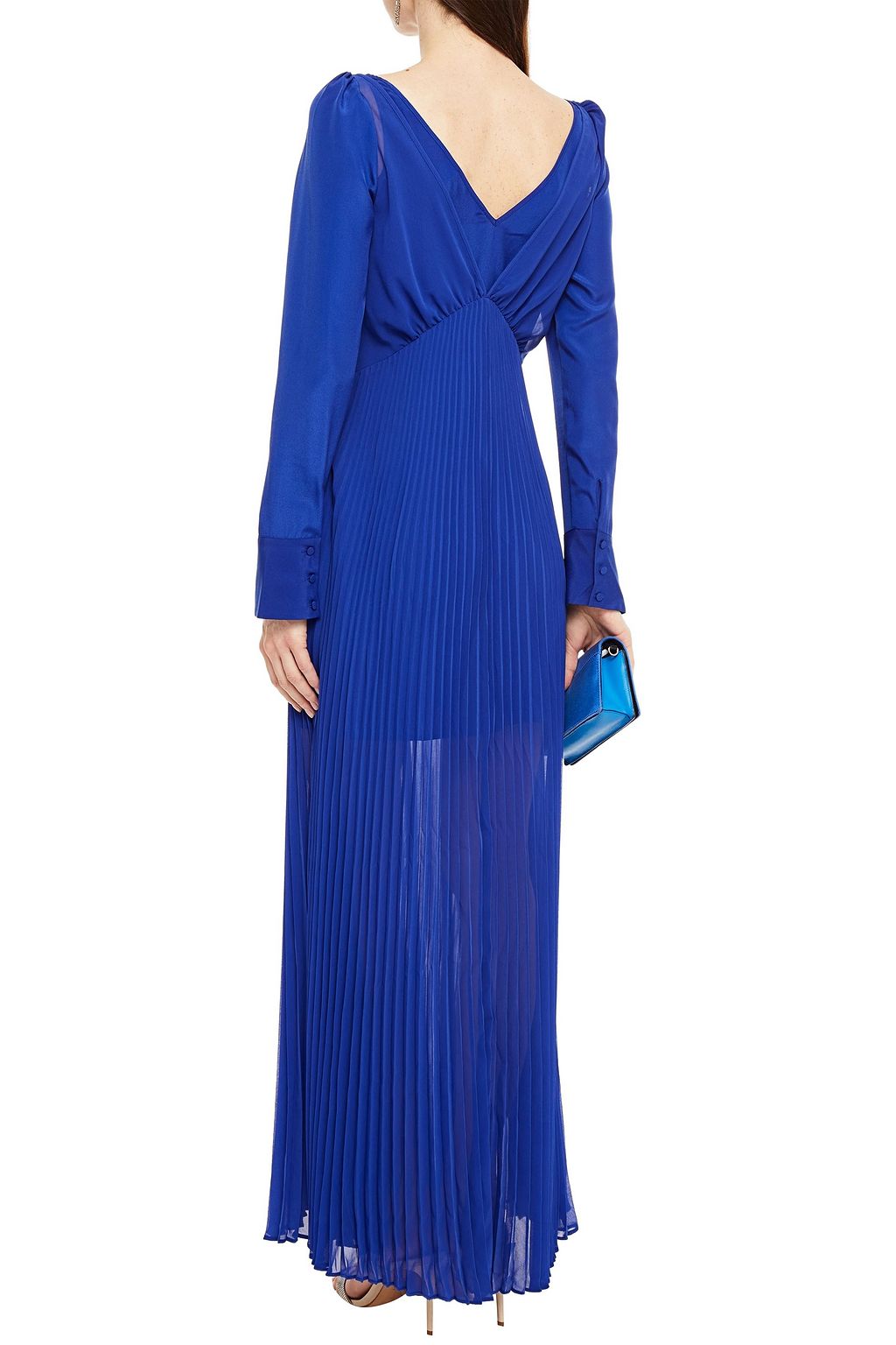 SELF-PORTRAIT Plissé-chiffon gown