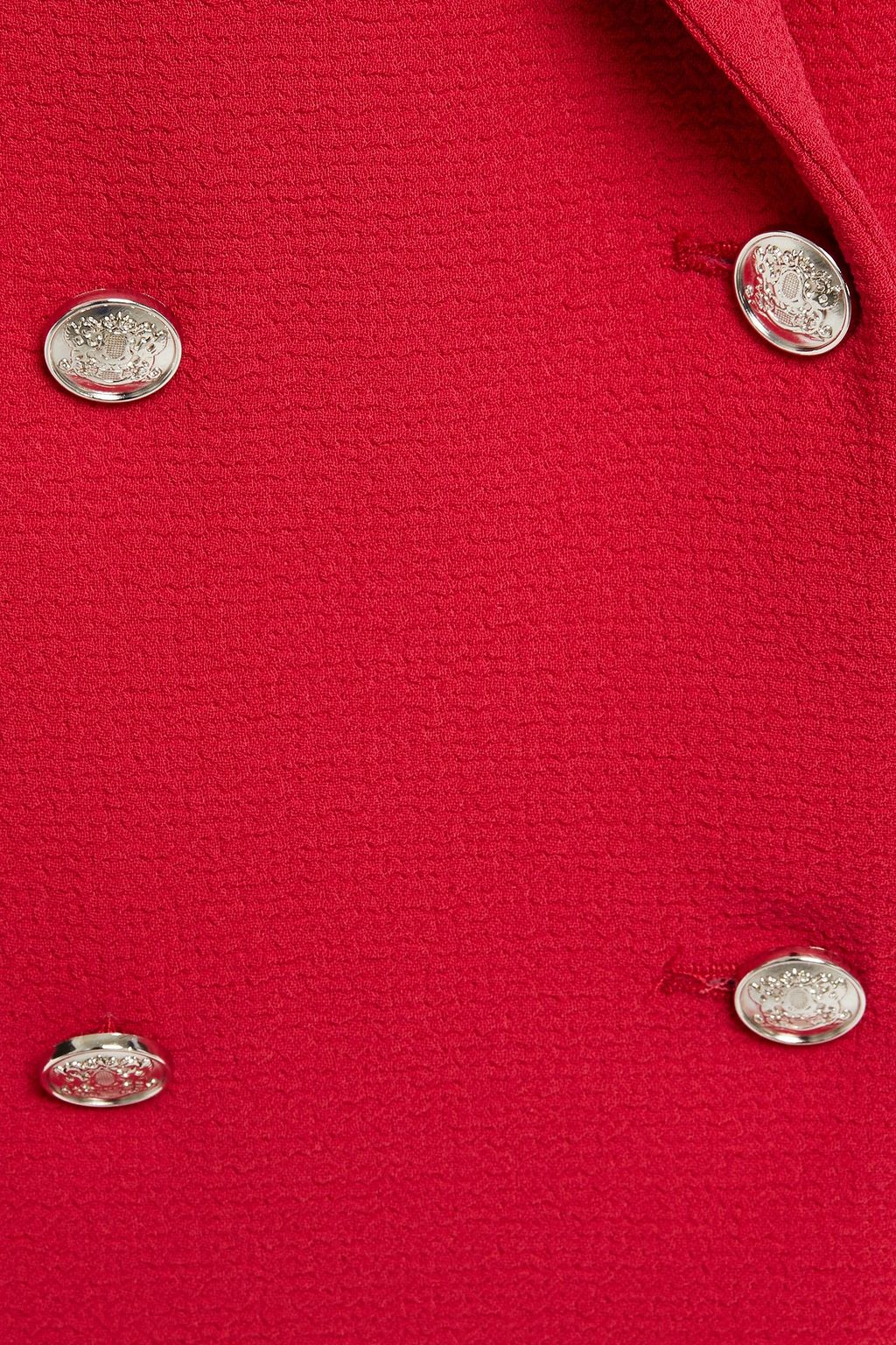 CLAUDIE PIERLOT Double-breasted textured crepe blazer
