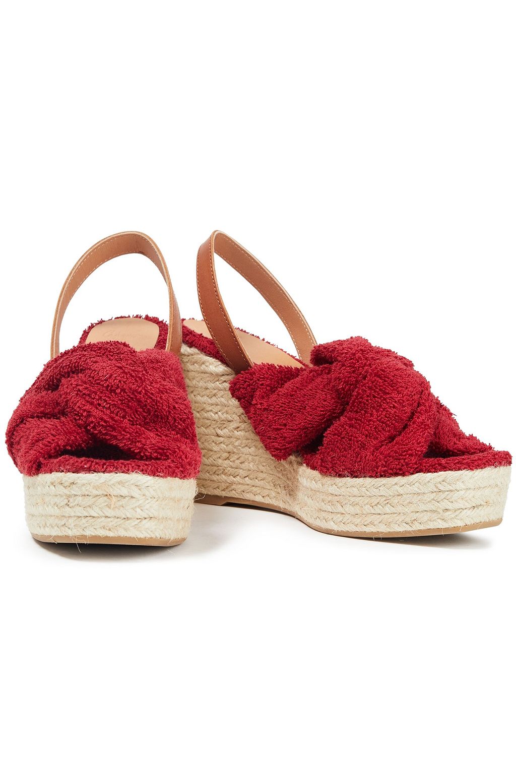 CASTAÑER Fiorella twisted terry espadrille wedge sandals