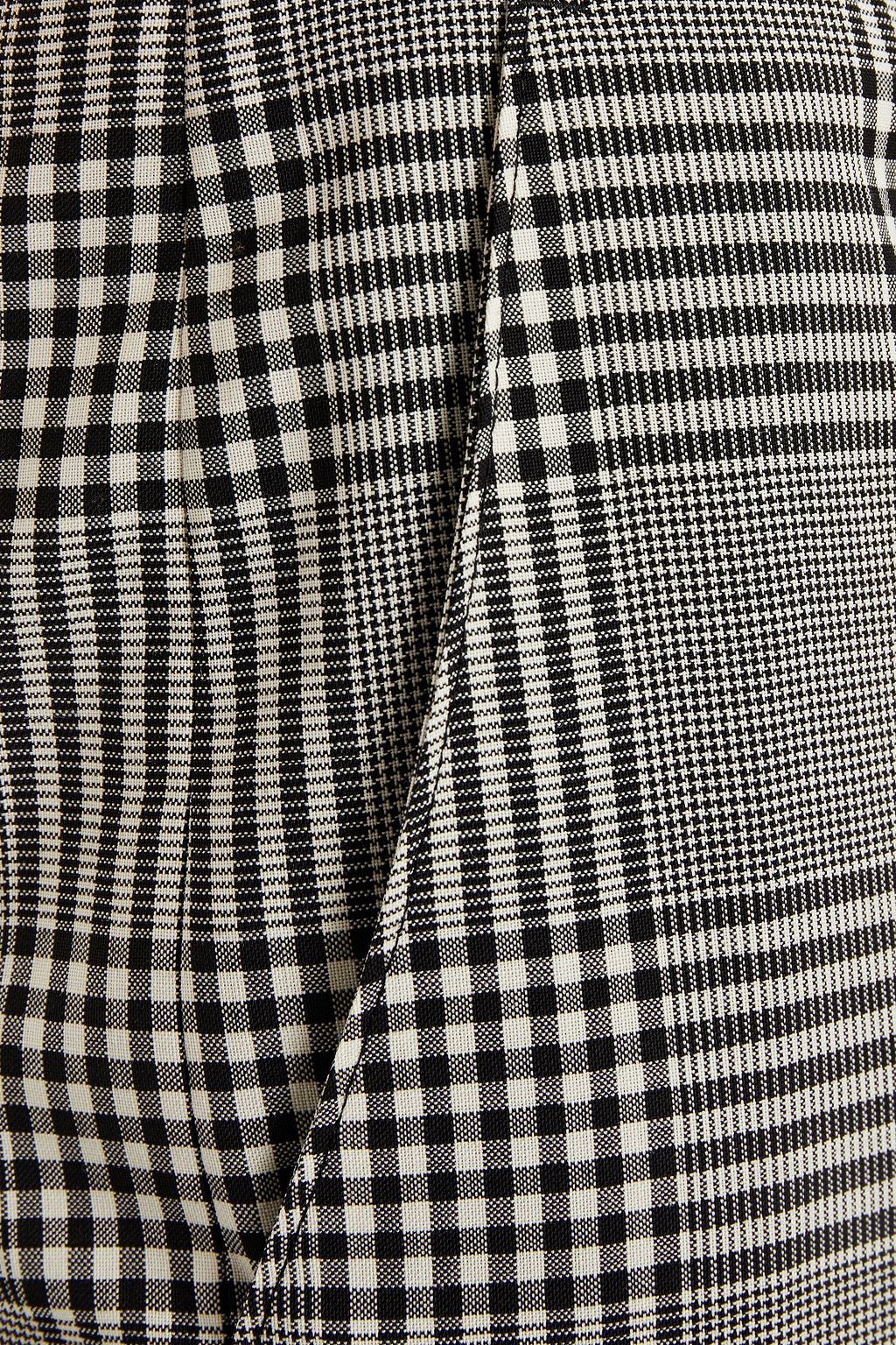 MSGM Prince of Wales checked wool kick-flare pants