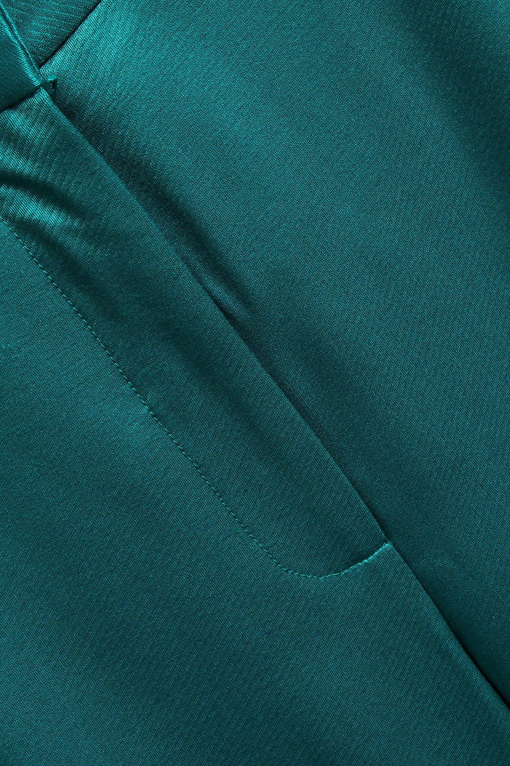 CAROLINA HERRERA Satin-twill straight-leg pants