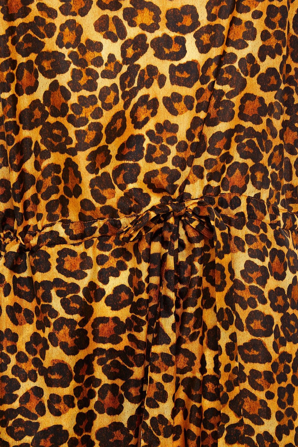 ZIMMERMANN Geraffter Jumpsuit aus Crêpe de Chine aus Seide mit Leopardenprint