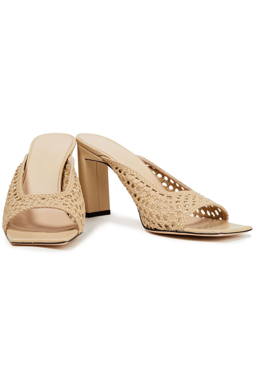 WANDLER Isa woven leather mules