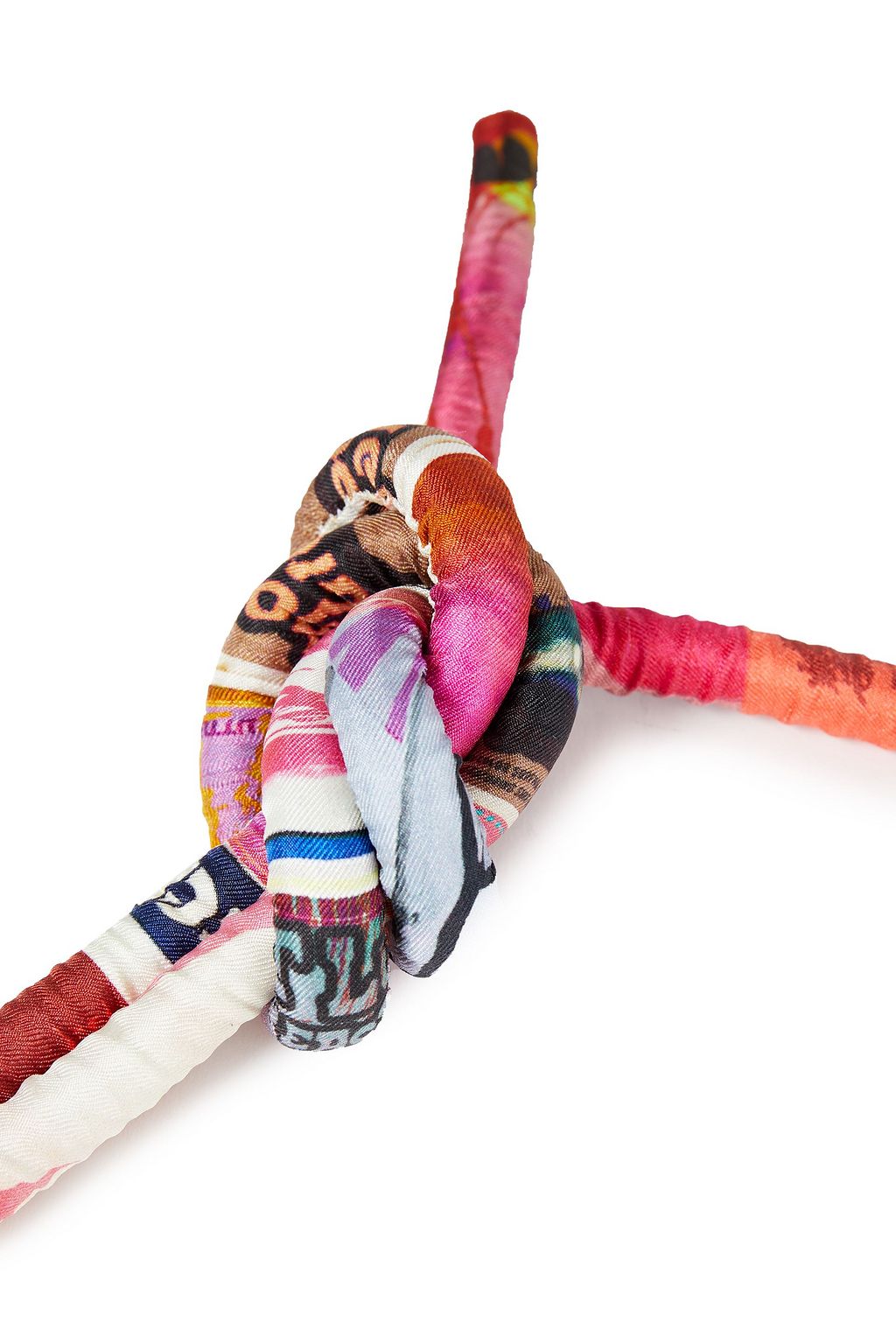 ZIMMERMANN Printed cotton and silk-blend satin belt