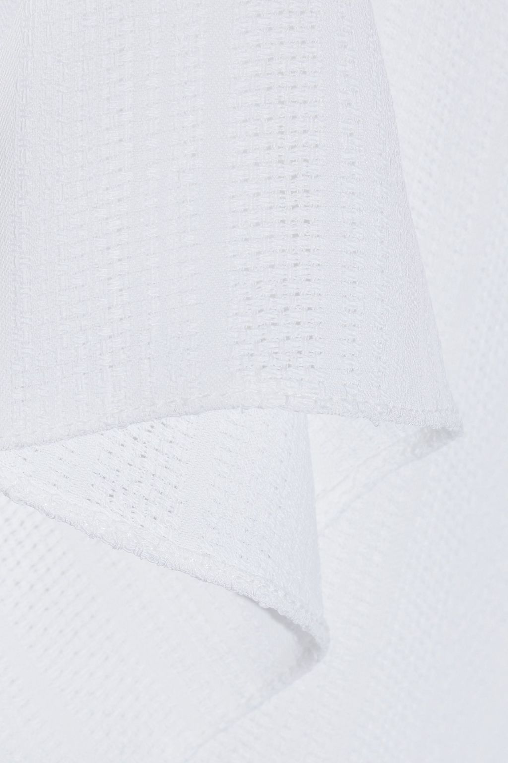 ROLAND MOURET Whinfell button-detailed textured-crepe top
