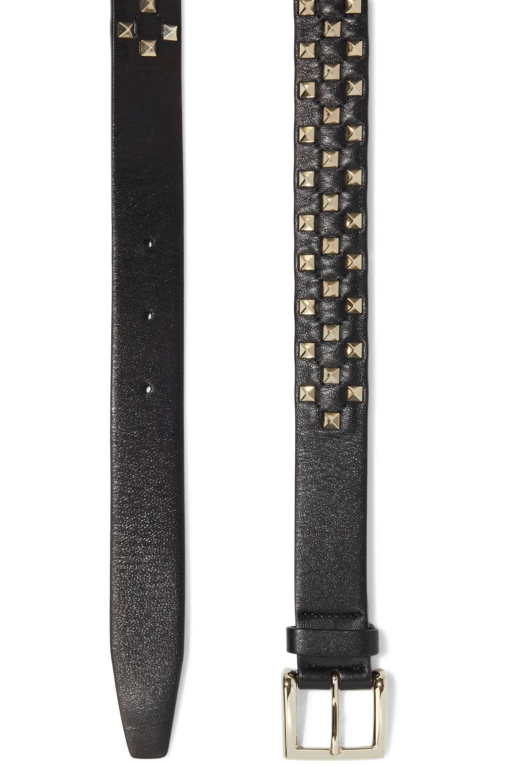 VALENTINO GARAVANI Rockstud Spike quilted leather belt