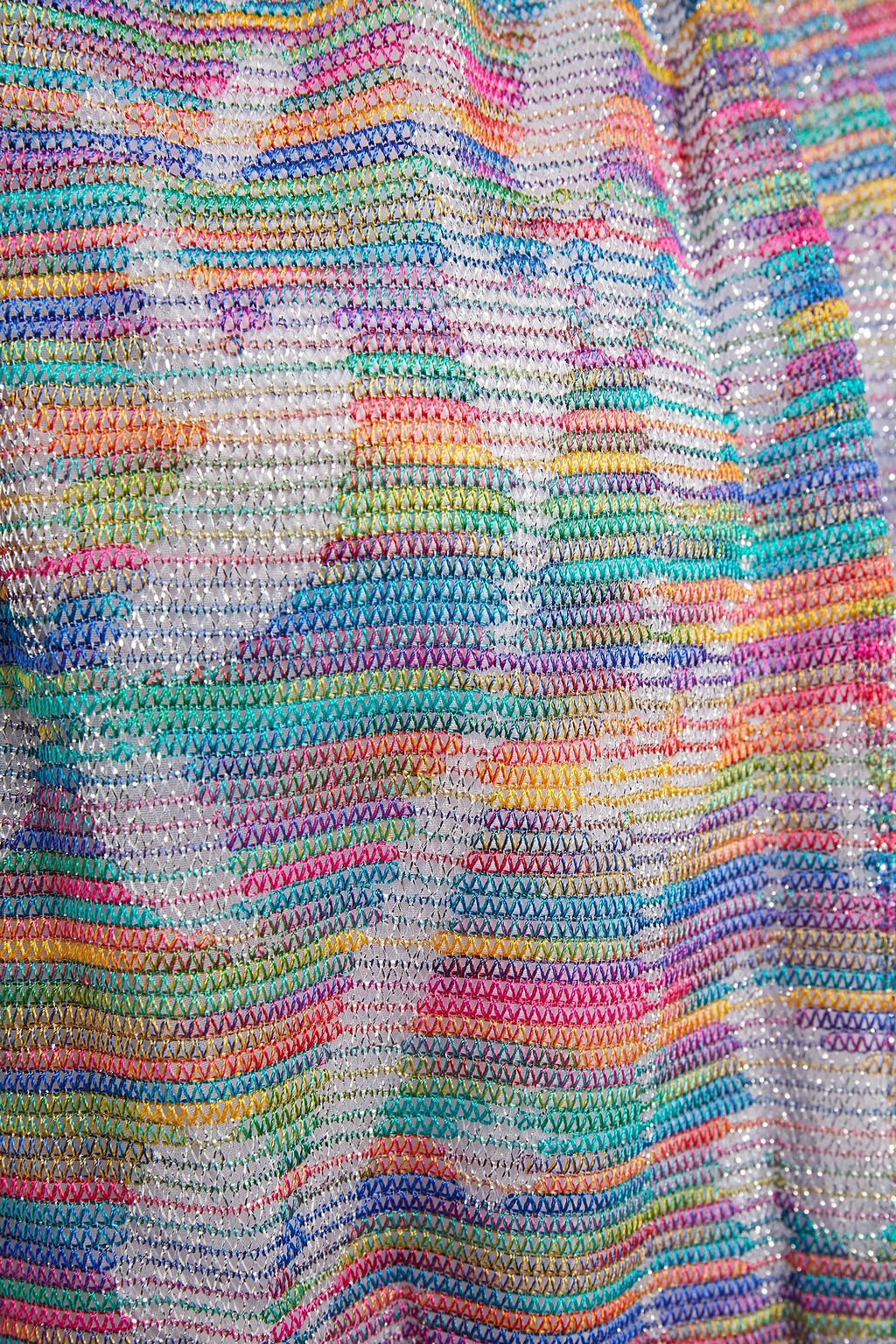MISSONI Metallic crochet-knit halterneck maxi dress