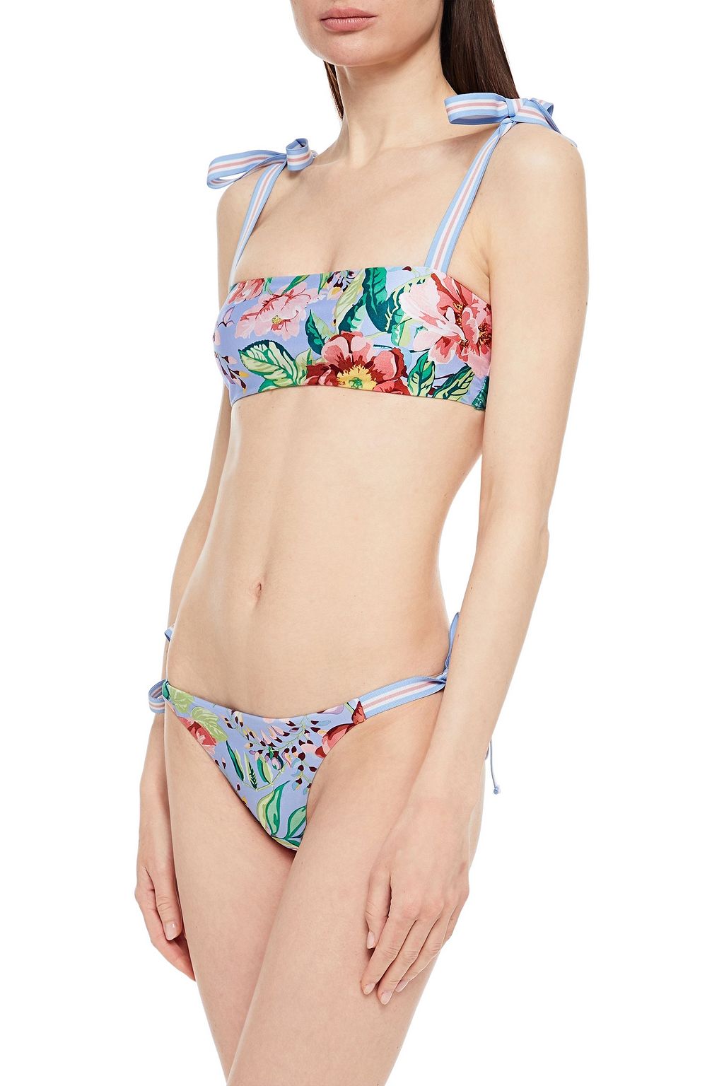 ZIMMERMANN Bellitude bow-detailed floral-print bikini
