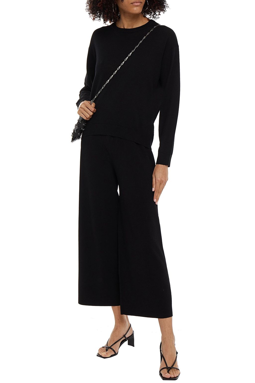 NINETY PERCENT Cutout merino wool sweater