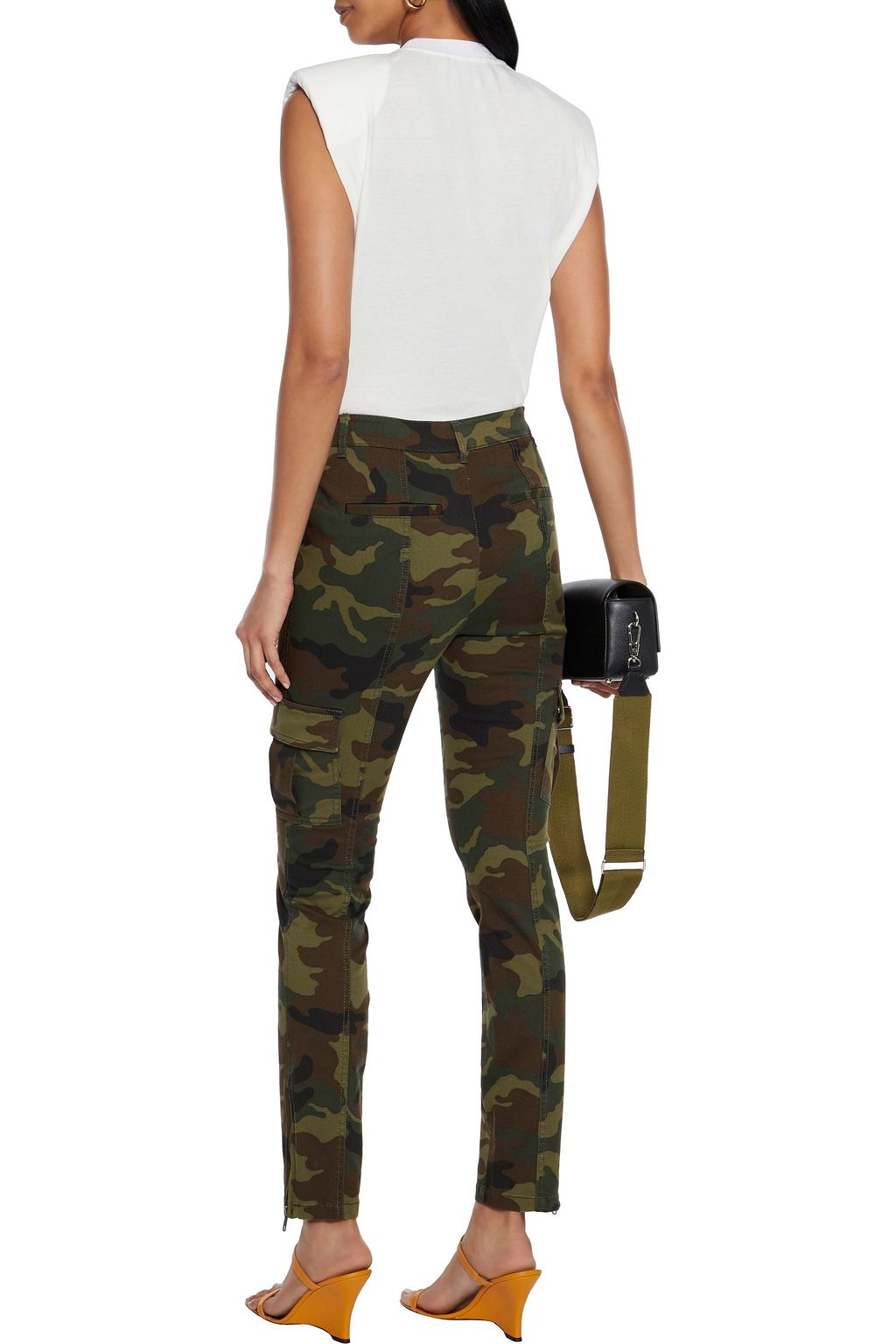 ALICE + OLIVIA Braxton cotton and modal-blend jersey tank