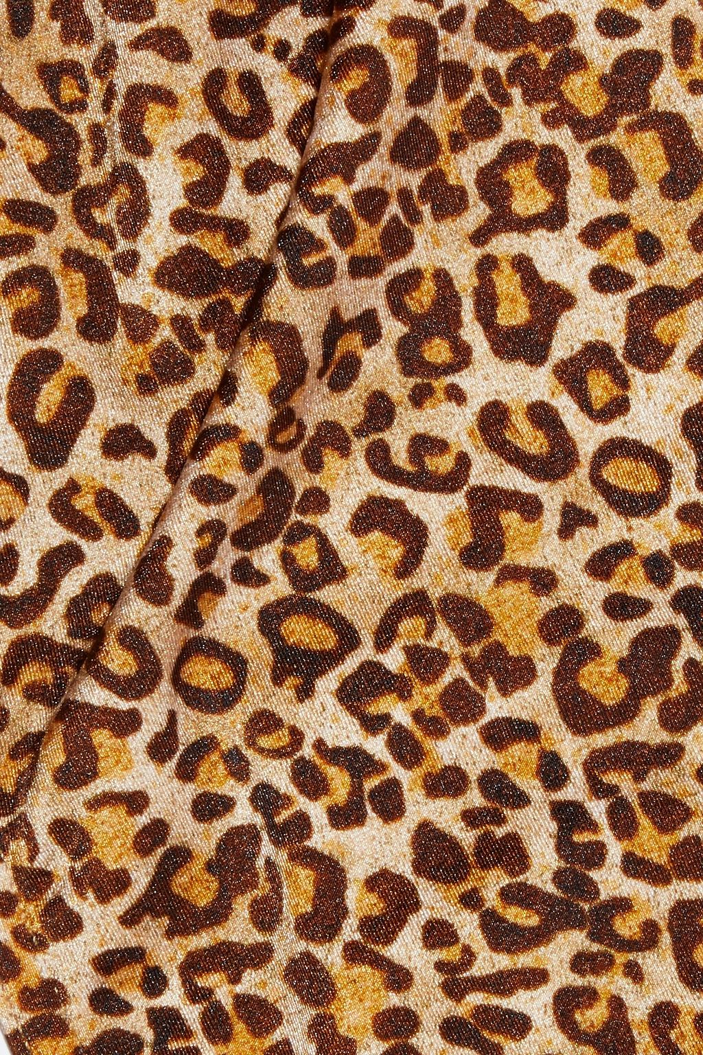 ZIMMERMANN Empire leopard-print bandeau bikini top