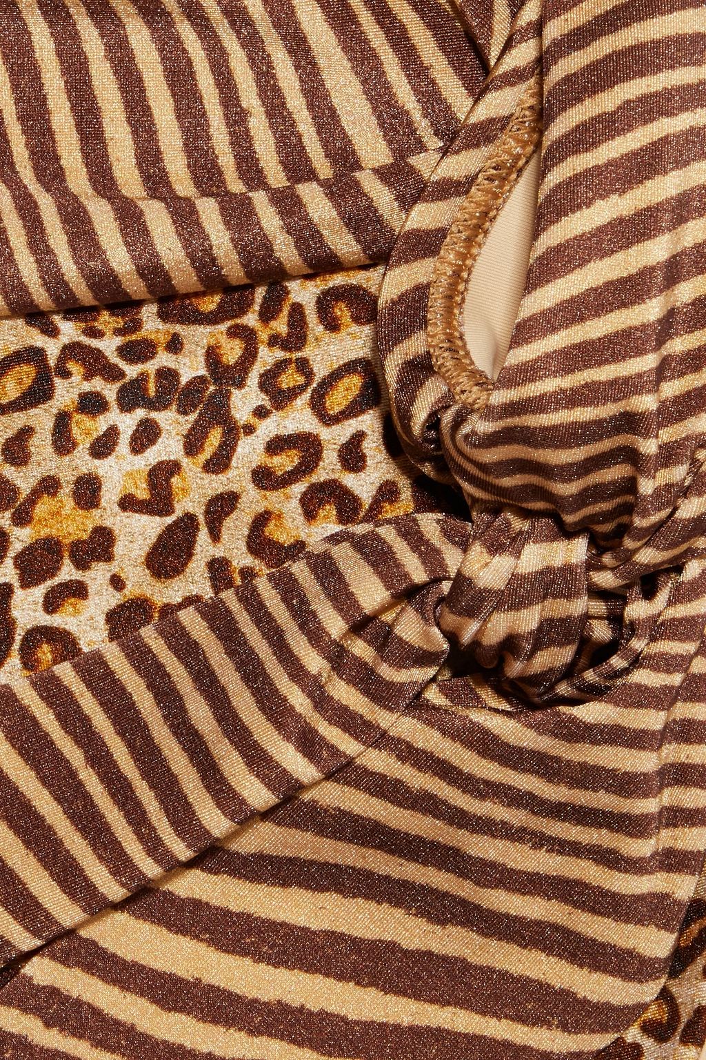 ZIMMERMANN Empire knotted leopard-print high-rise bikini briefs