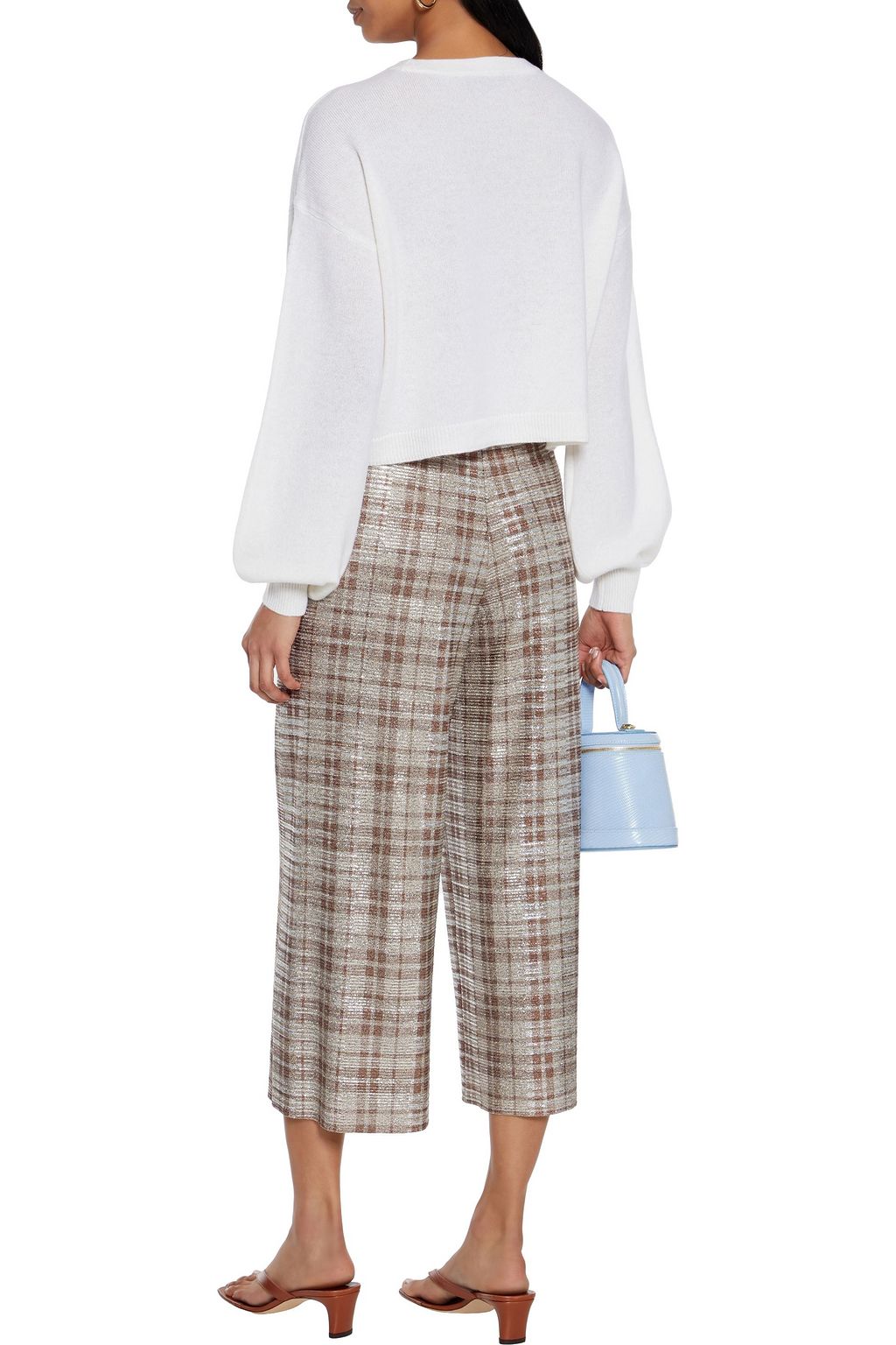 ALICE + OLIVIA Ansley cropped cashmere sweater