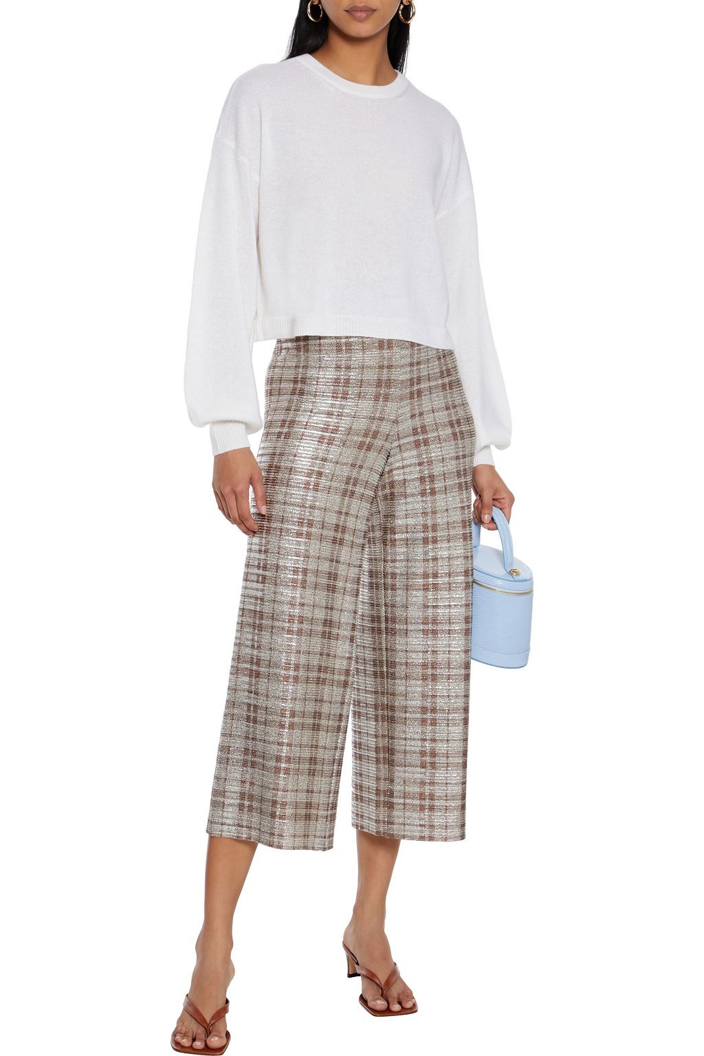 ALICE + OLIVIA Ansley cropped cashmere sweater