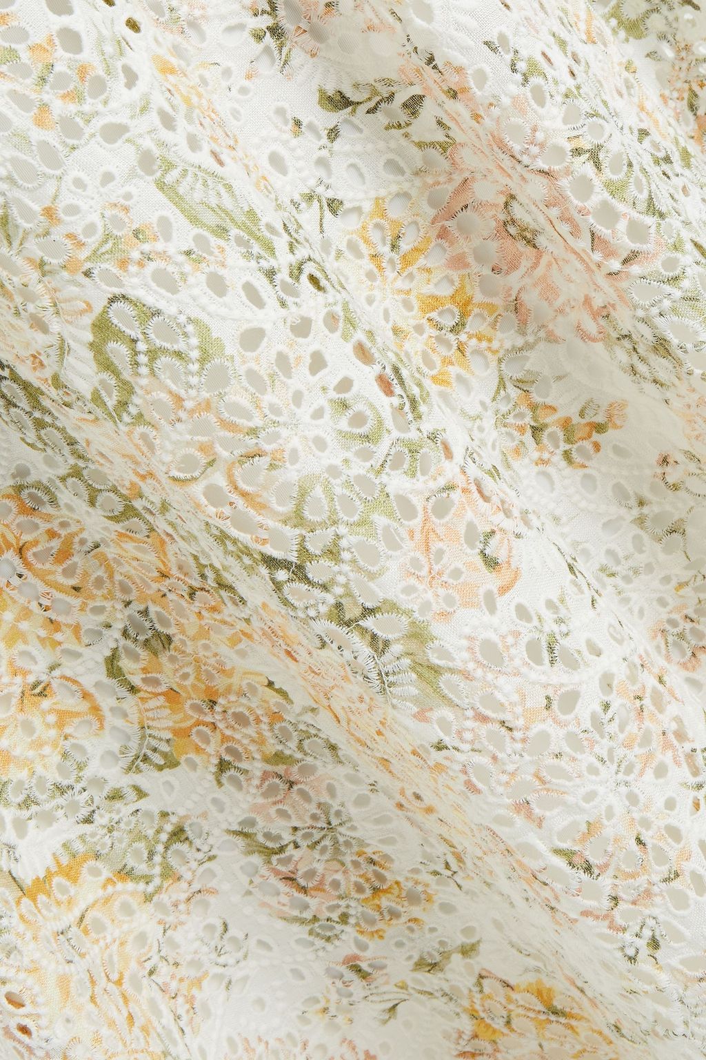 ZIMMERMANN Floral-print broderie anglaise linen maxi dress