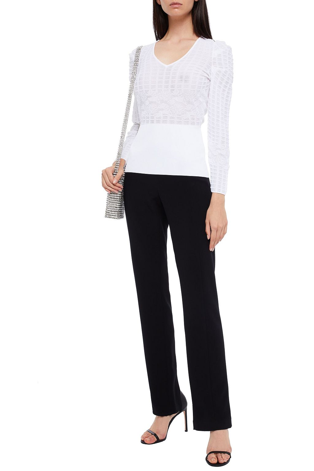 ROLAND MOURET Myra jacquard-knit sweater