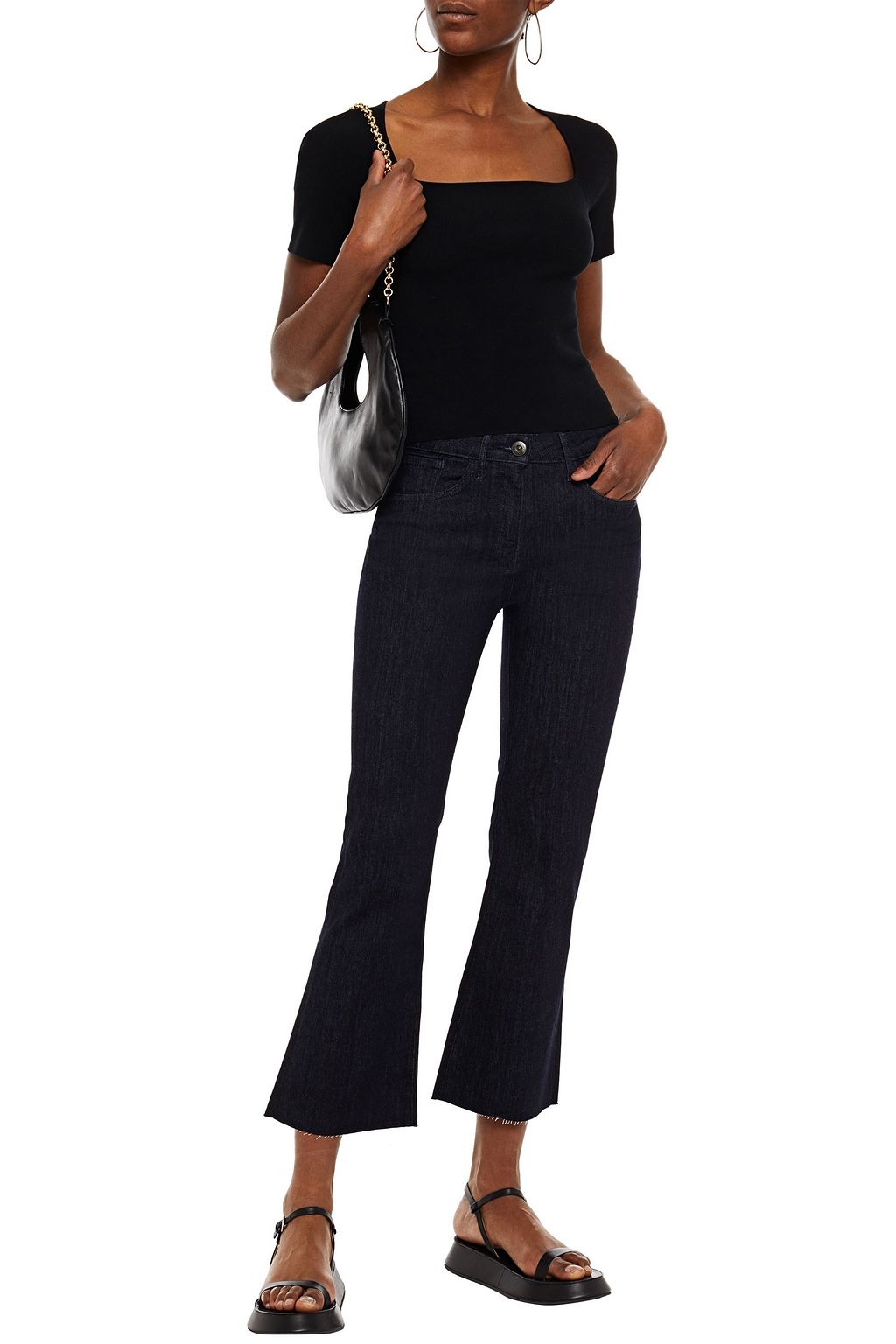 3X1 NYC Mid-rise kick-flare jeans
