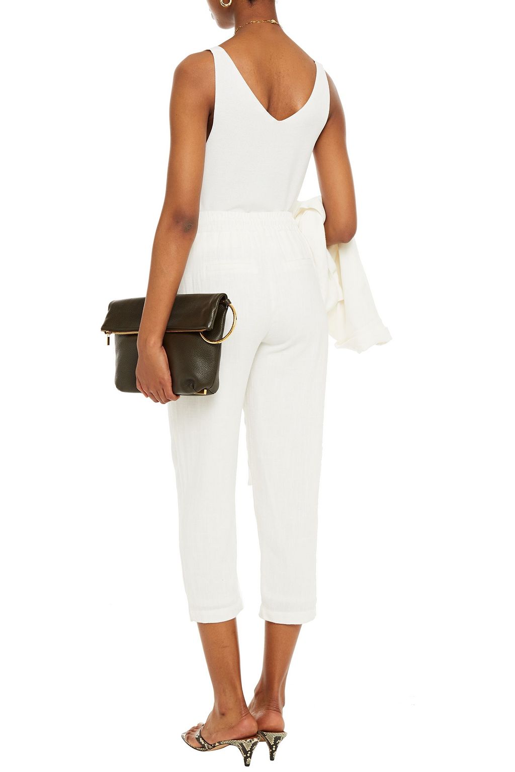 WALTER BAKER Sophia cropped woven track pants
