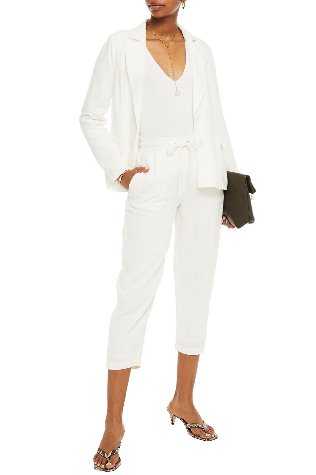 WALTER BAKER Sophia cropped woven track pants