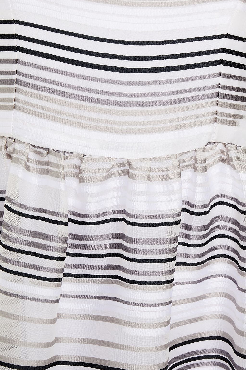 GOAT Jupiter gathered striped silk-blend organza maxi dress
