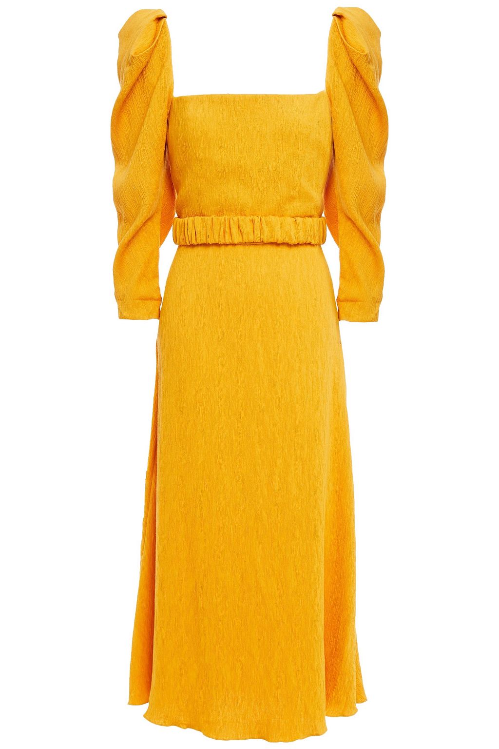 JOHANNA ORTIZ Lotus And Beetle belted textured woven midi dress | Sale ...