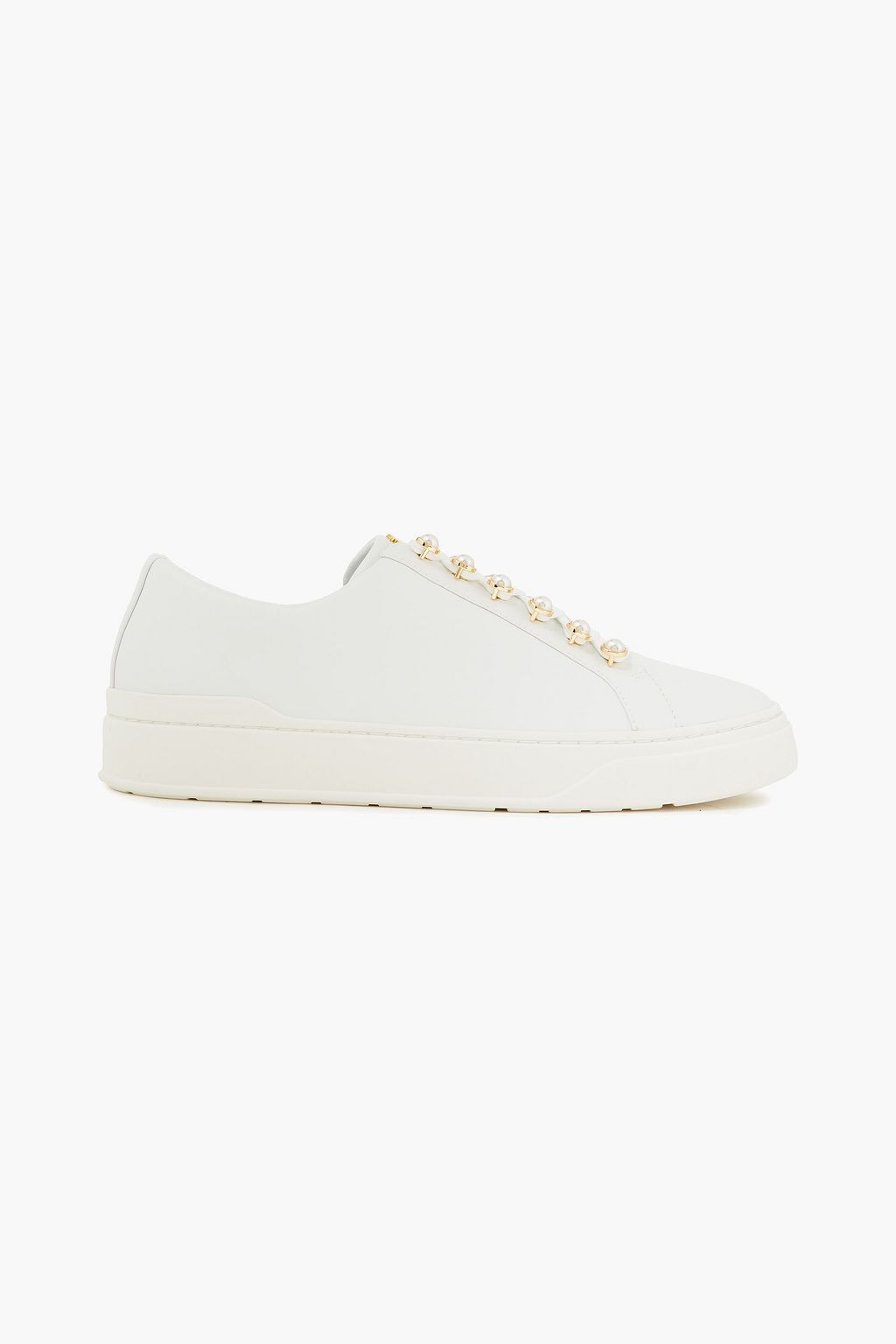 Off-white Excelsa embellished leather sneakers | STUART WEITZMAN | THE ...