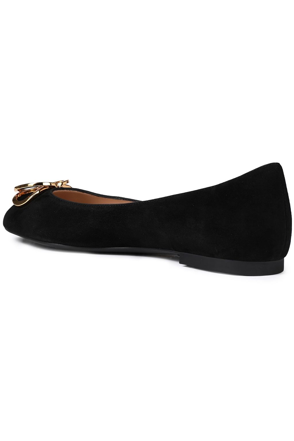STUART WEITZMAN Adeliza embellished suede ballet flats
