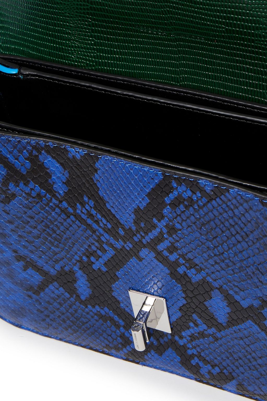 REBECCA MINKOFF Love Too lizard and snake-effect leather shoulder bag
