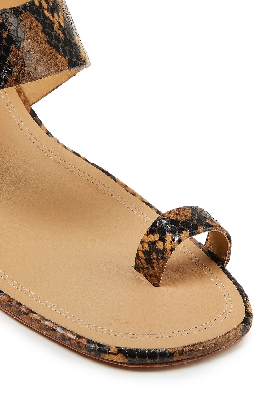 ZIMMERMANN Snake-effect leather mules
