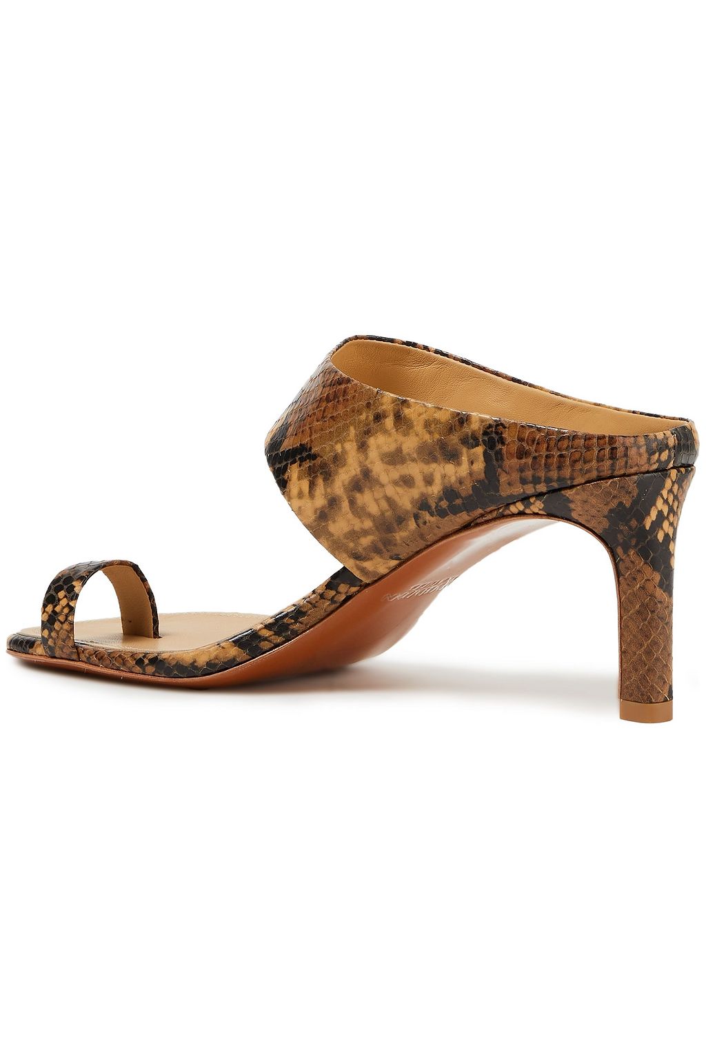 ZIMMERMANN Snake-effect leather mules