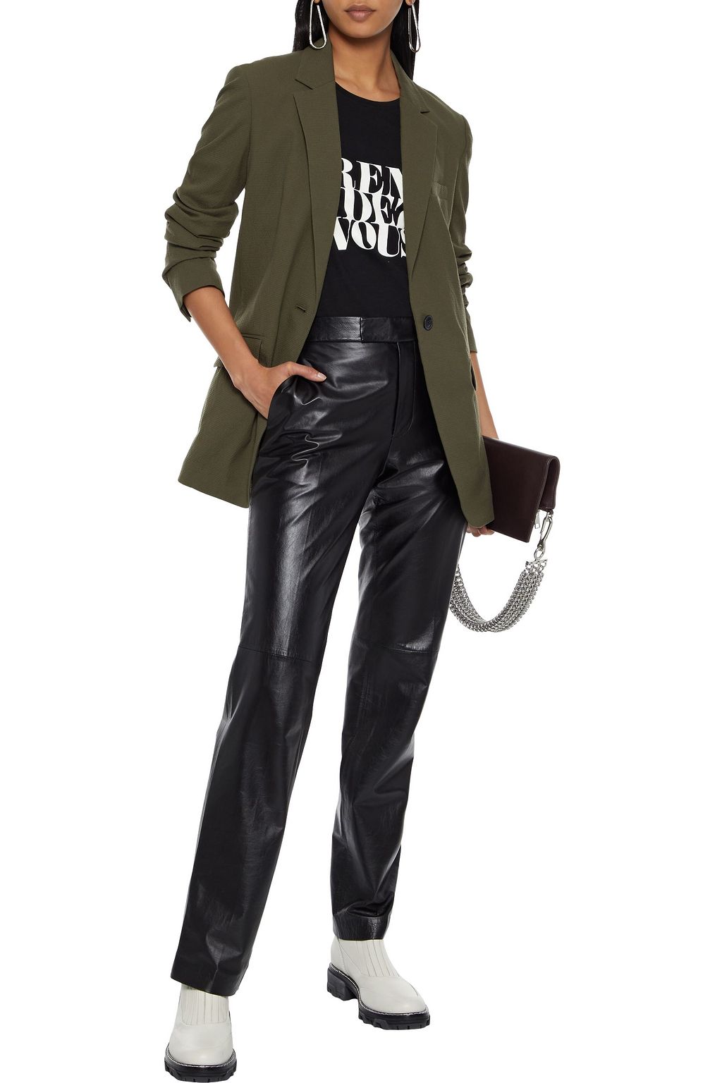 RAG & BONE Ames cotton-blend seersucker blazer