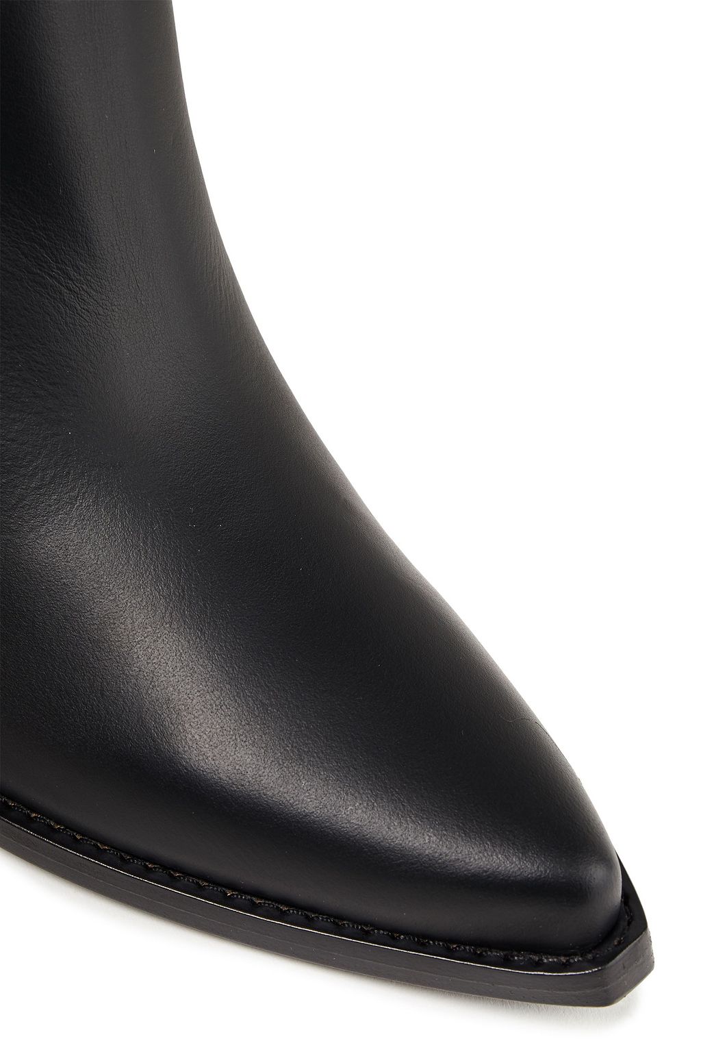 REDEMPTION Ring-embellished leather boots