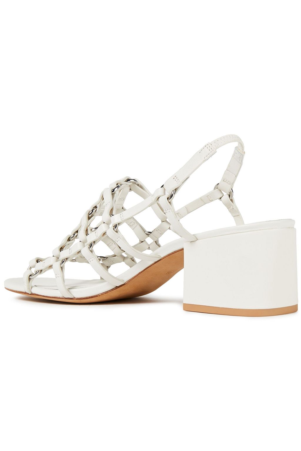 3.1 PHILLIP LIM Cube caged leather slingback sandals