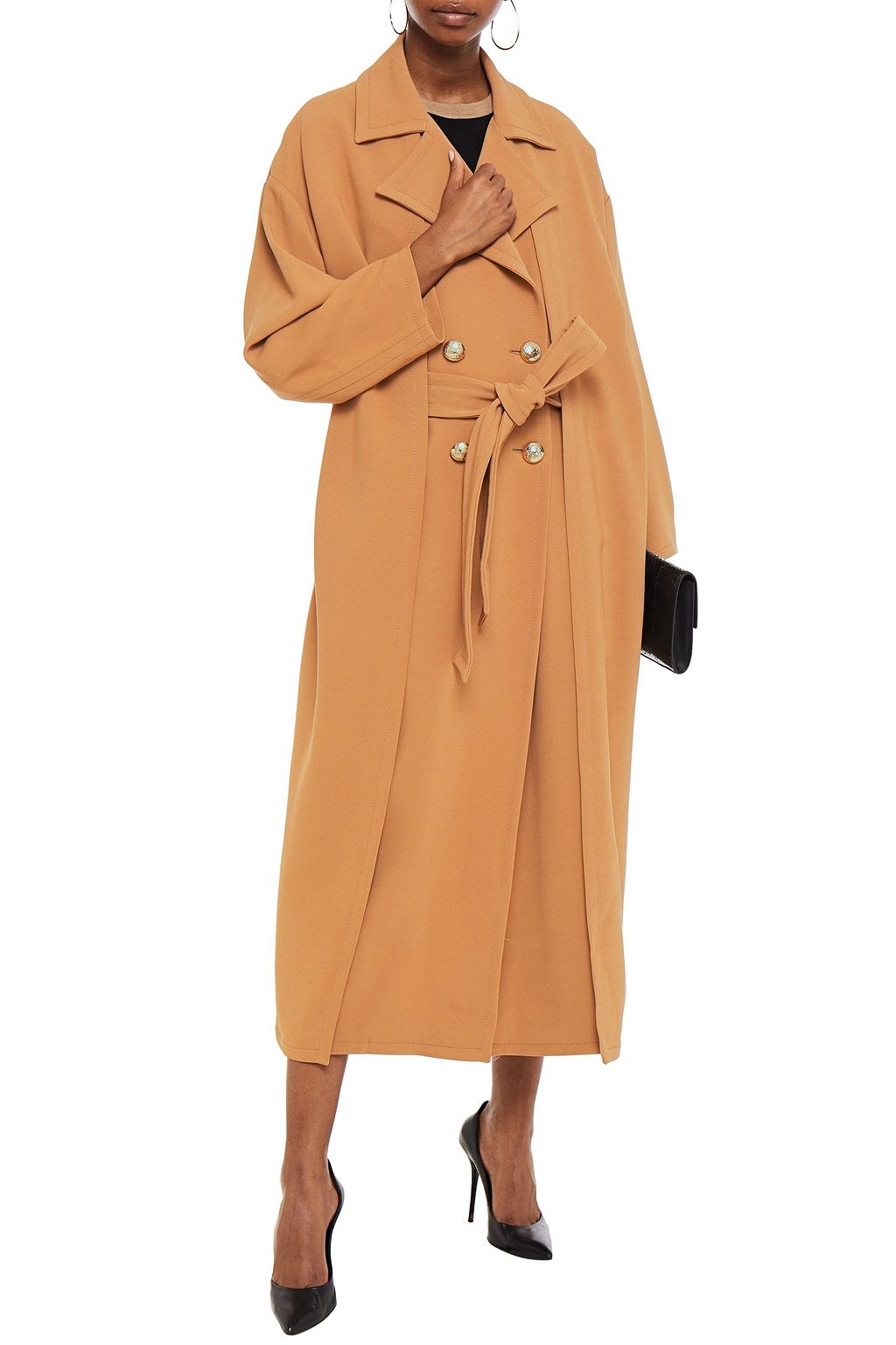 ELIE SAAB Double-breasted crepe coat