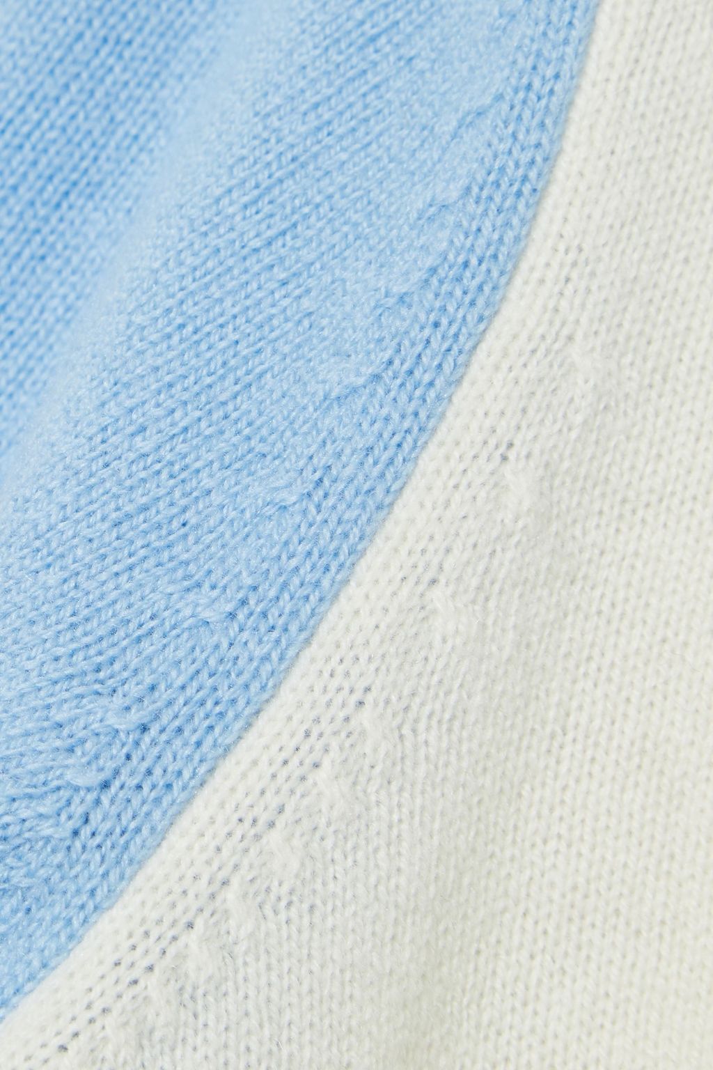 CHINTI & PARKER Two-tone wool and cashmere-blend sweater