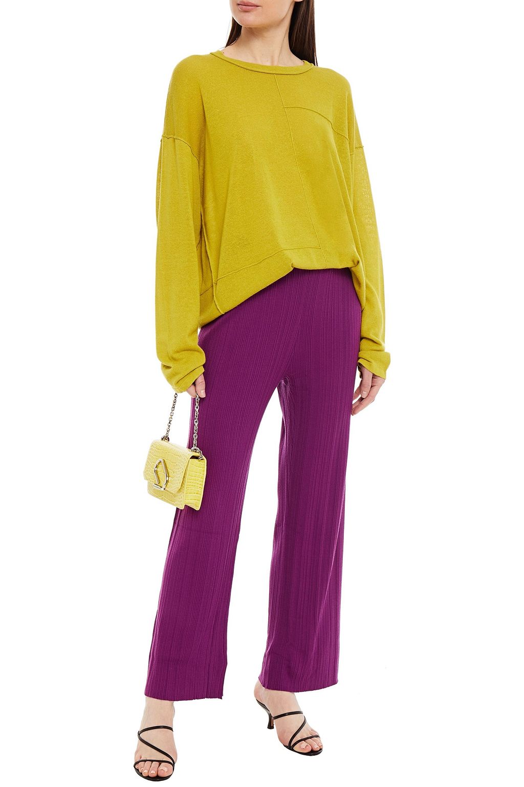 NINETY PERCENT Oversized organic cotton-blend sweater