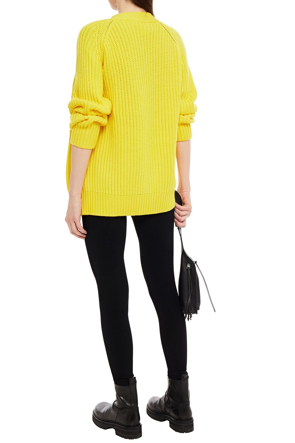NINETY PERCENT Ribbed organic merino wool cardigan