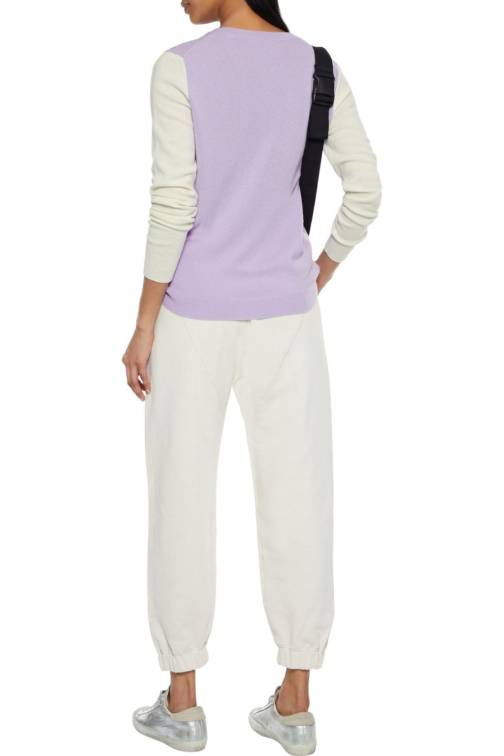CHINTI & PARKER Two-tone wool and cashmere-blend sweater