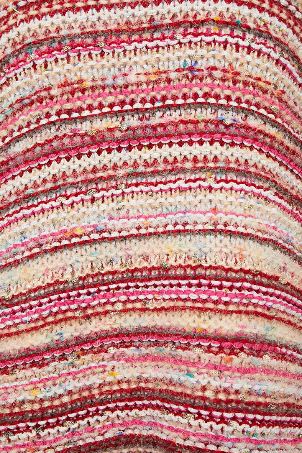 GANNI Metallic knitted sweater