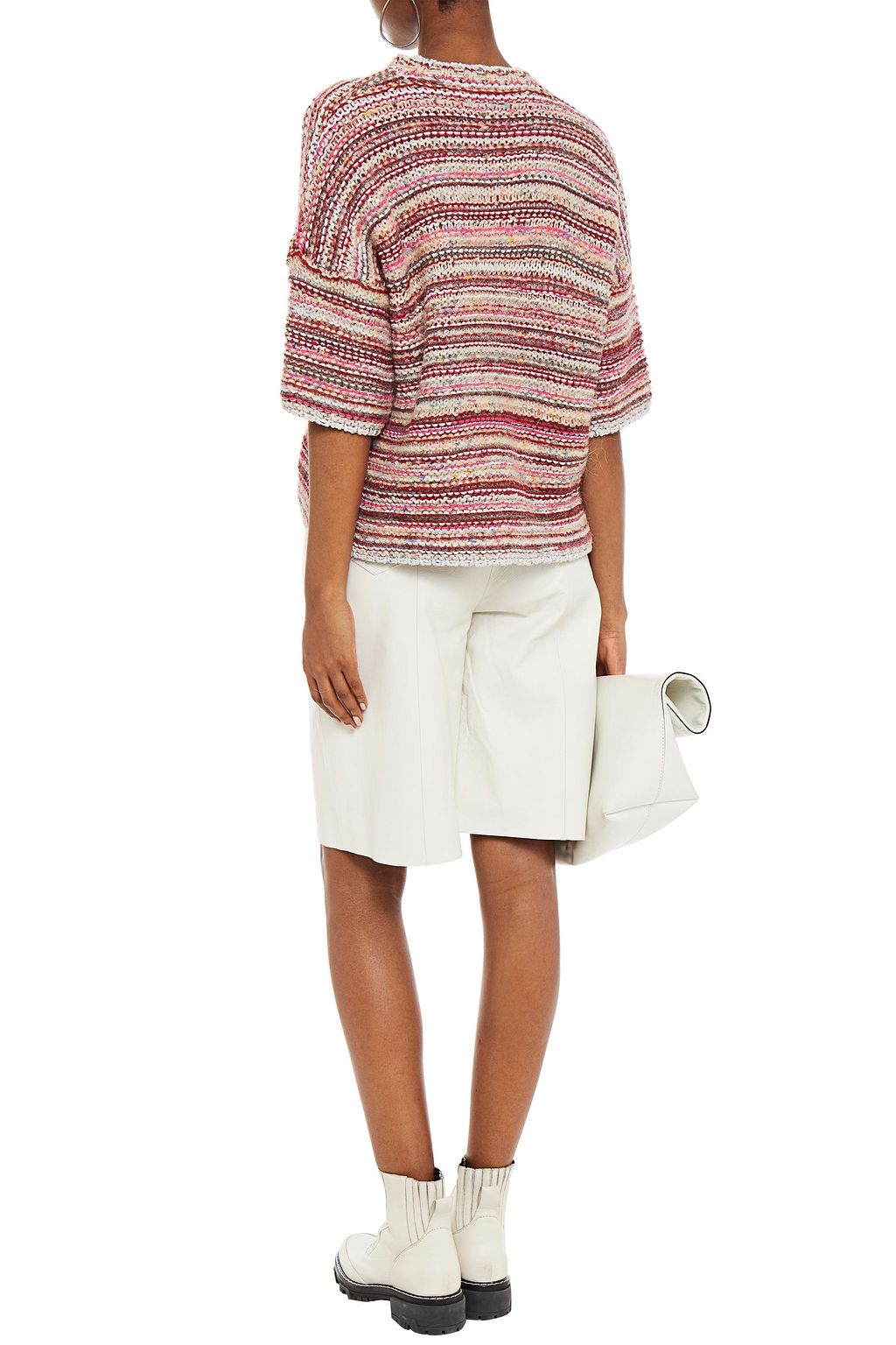 GANNI Metallic knitted sweater