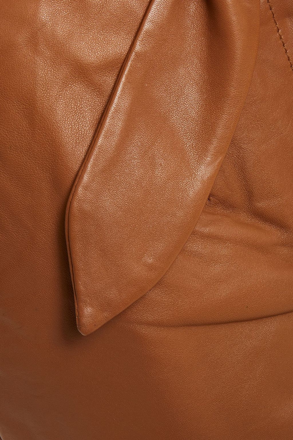 WALTER BAKER Zoey cropped belted leather straight-leg pants