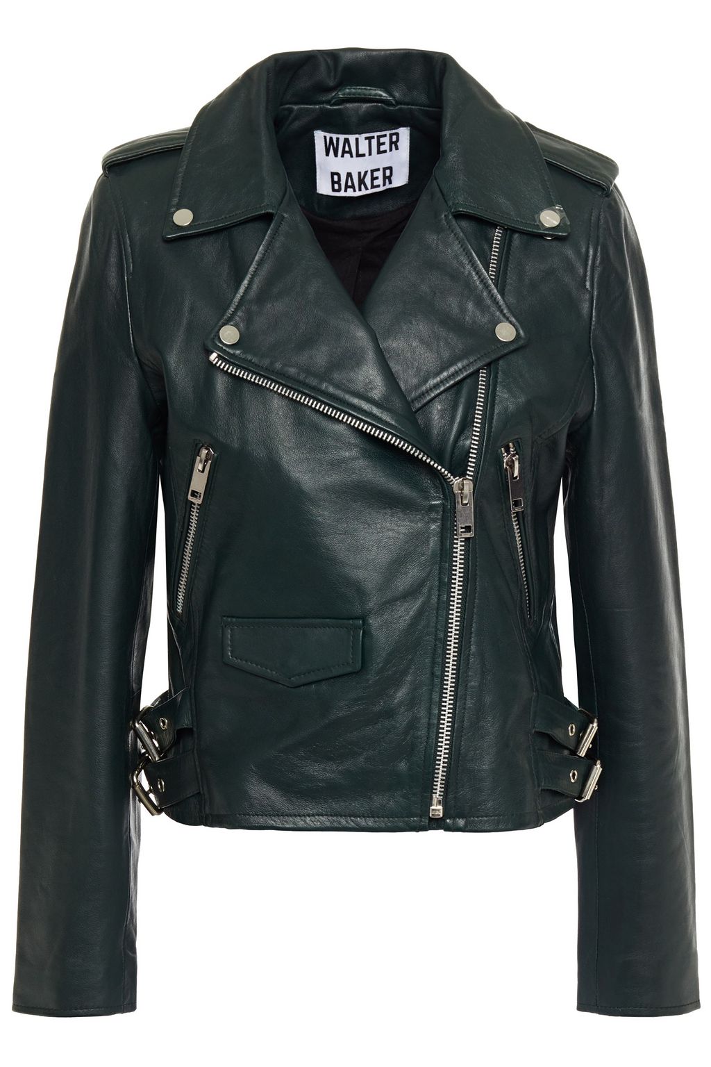 green leather motorcycle jacket
